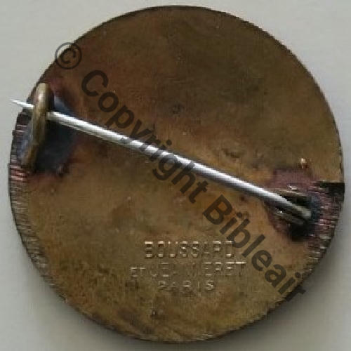 NH  CRRT.86  BOUSSARD & JEANNERET PARIS Eping bascule Pointe en haut Dos lisse EMAIL NON TRANSLUCIDE Src.Y.GENTY Collect JM 